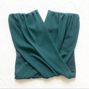 Green Strapless Tank Size Medium